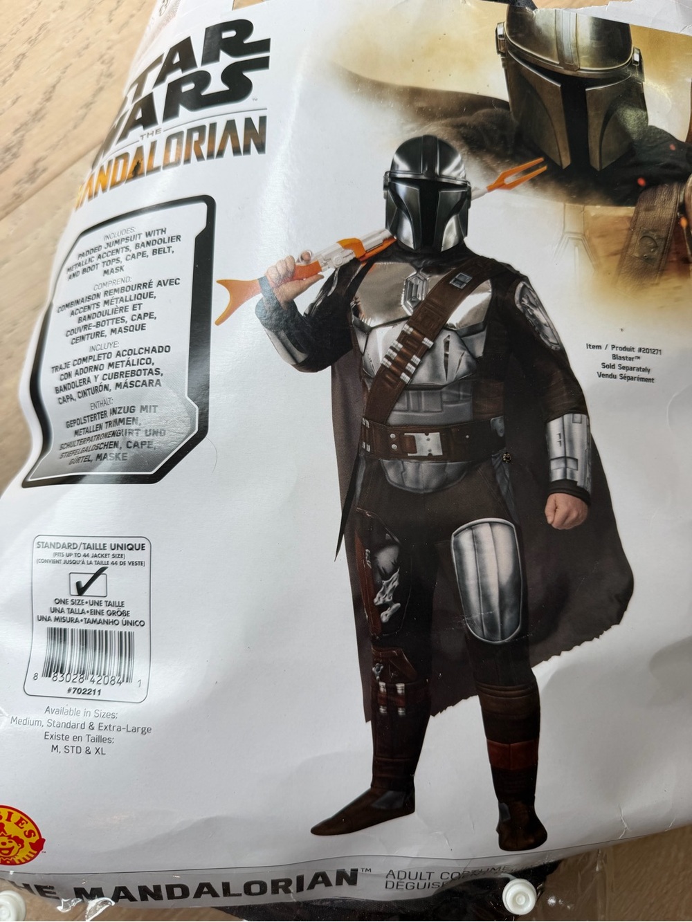Star Wars Mandalorian Disney Adult Costume Standard Halloween